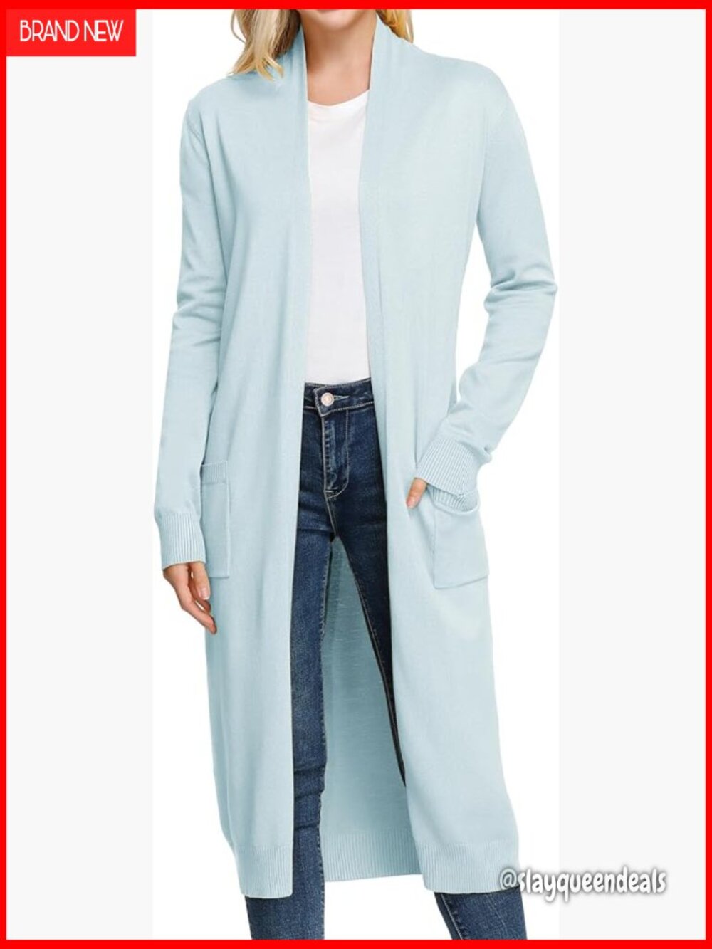 Essential Open Front Maxi Long Knitted Cardigan Sweater